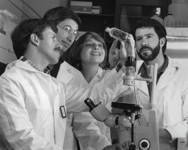 men experimenting on laboratory