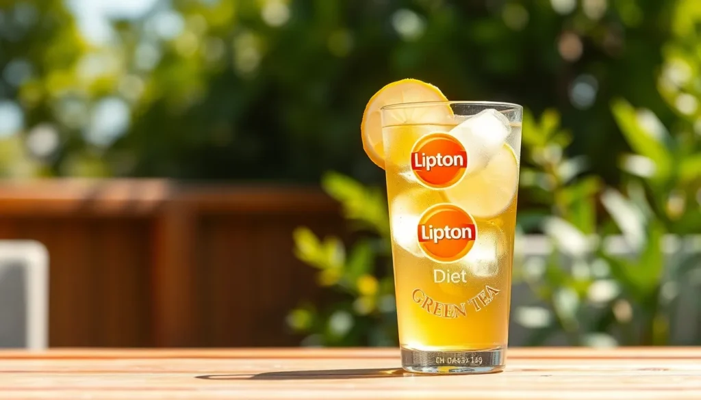 lipton diet green tea nutrition facts