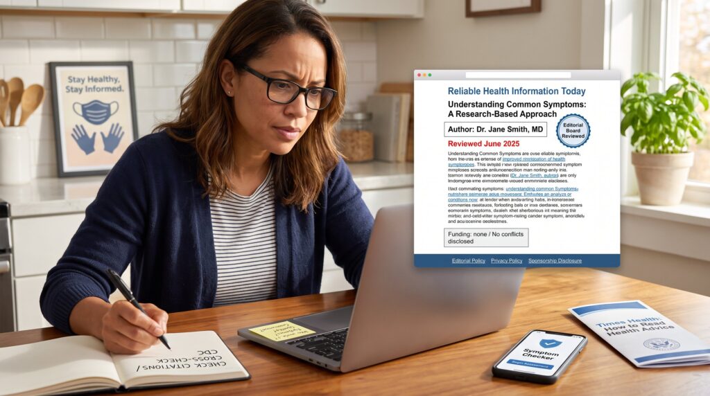 What Reliable Online Health Sources Have in Common